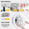 PrimeMall Bladeless Ceiling Fan with Light and Remote Control 22"