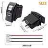 mankk LED Light Bar Rocker Switch 3 Pin On/Off 20A/12V