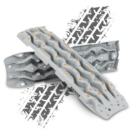 Off Road Recovery Boards,2Pcs Offroad Accessories 4X4,Traction Board Mount,Off Road Tire Traction Boards for RV Truck 4X4 Jeep SUV Emergency Tire Traction (Grey)