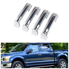 AUCERAMIC 4 PCS Chrome Door Handle Covers Trims Fit for 2015-2020 Ford F-150 2017-2022 Ford F-250/F-350/F-450/F-550 Super Duty W/O Smart Keyhole No sensors