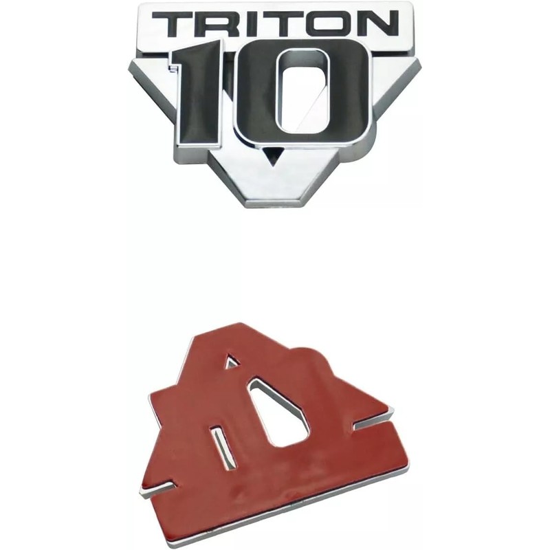 2 Pack Triton V10 Emblem Replacement for 2005-2011 Tailgate 3D
