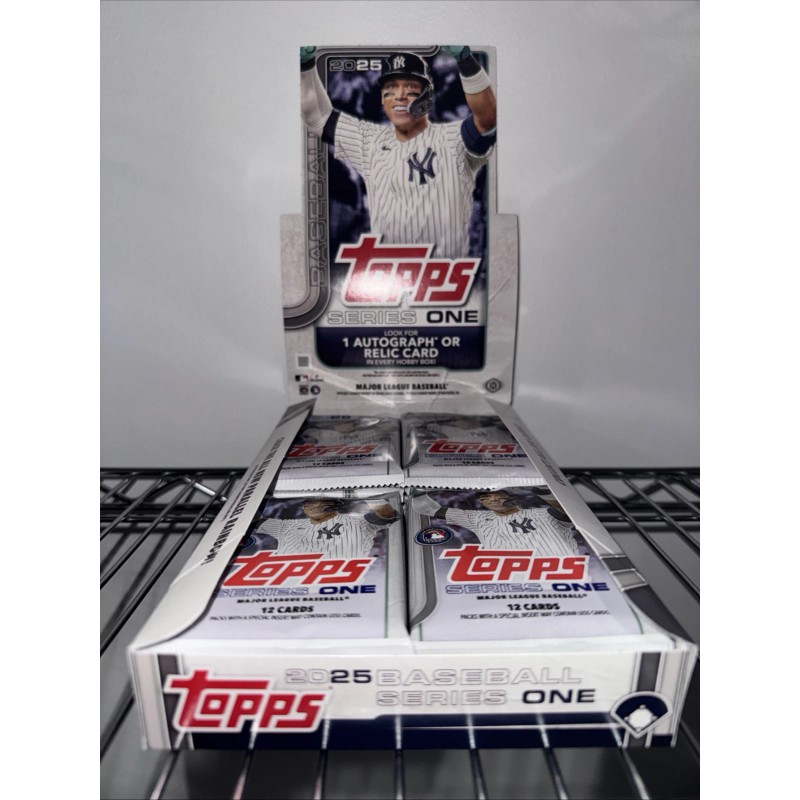 1x 2025 Topps Series 1 Hobby Pack New Factory Sealed