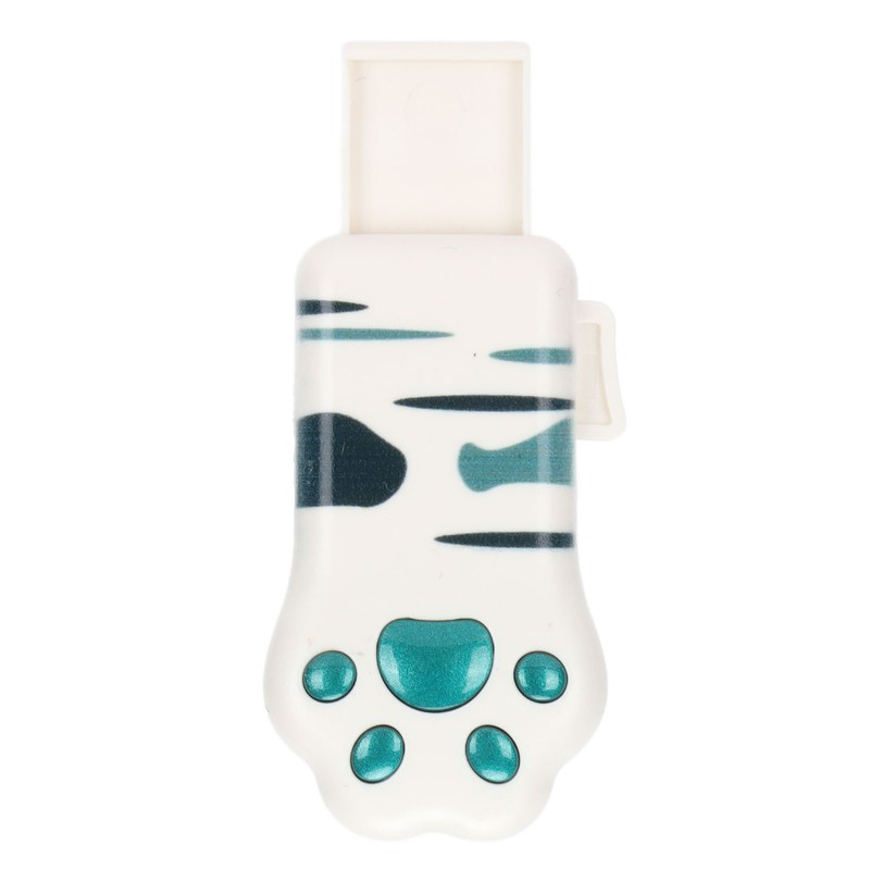 Memory Stick Olive Green Tabby Pattern Cat Paw Shape USB