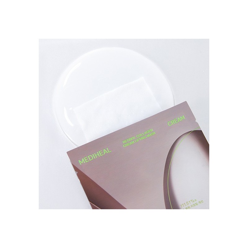 Mediheal Retinol Collagen Cream Mask 10 Sheets + Retinol Collagen