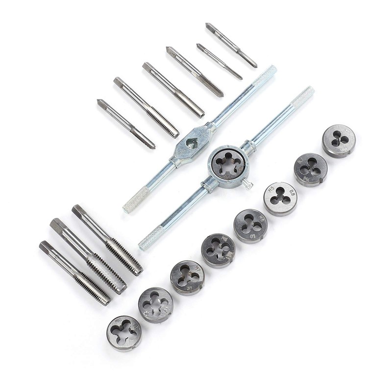 Tap Die Set, 20pcs Tap and Drill Set Metric Master
