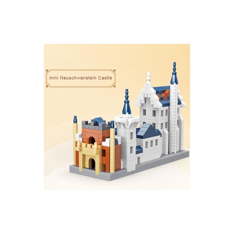 GOTIMON Micro Mini Architecture Swan Castle Building Block Set, 493