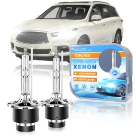 TOPLYGS D2S HID Xenon Headlight Bulb Fit for Infiniti QX60 2014-2020 QX56 QX80 M56 2011 2012 2013 QX50 2014-2017, 6000K White, 35W OEM High Low Beam Xenon Lights, Pack of 2
