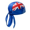 UK Flag Union Jack Bandana Adjustable Cap Sweat Absorbing Headscarf