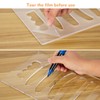 Moorovgi 6 in 1 Charcuterie Board Handle Template,Acrylic Grab Handle