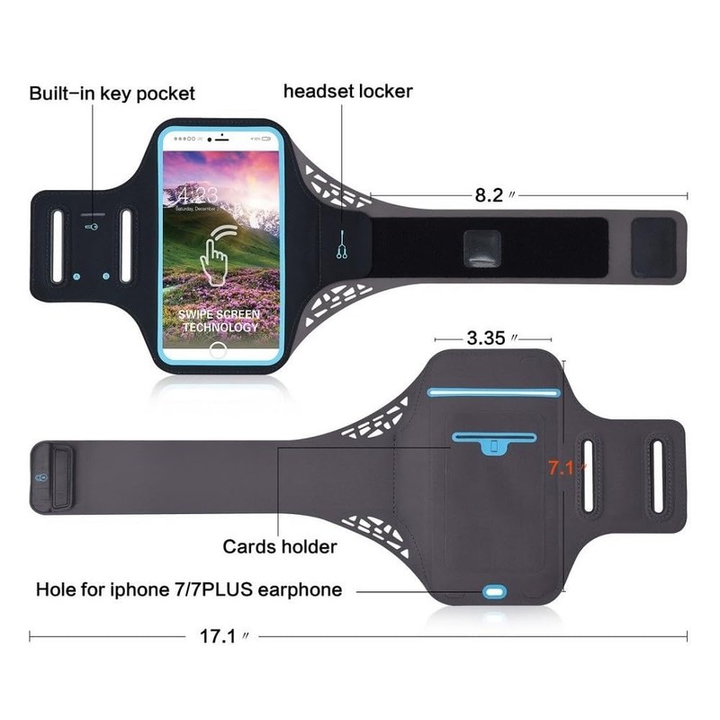DFV Mobile - Professional Cover Ultra-Thin Armband Sport Walking Running