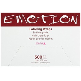 Efalock Professional Emotion Colouring Wraps, 110 mm x 160 mm, Pack of 1 (1 x 500 Pieces)