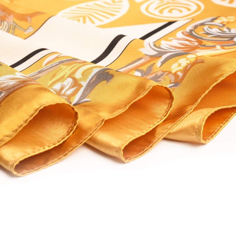 Lingso Pañuelo de seda para mujer, bufanda cuadrada para envolver