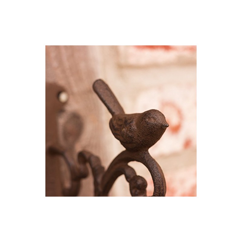 Antikas - Garden Bell with Bird Bell for Garden Shed