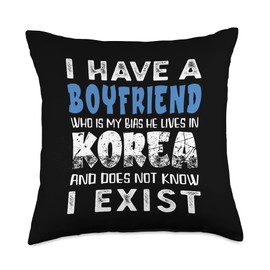 Lightsticks K-Pop Fashion for Fans of korean K-Drama & K-Pop Throw Pillow