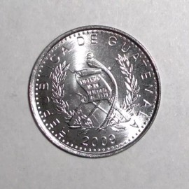 Guatemala coin 5 centavos Kapok Tree Plant Wildlife