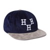 HUF Hat Trick Snapback Hat, Navy, O/S