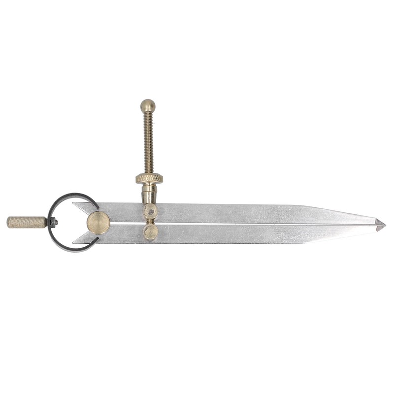 Spacing Gauge Adjustable Wing Divider Leather Craft Drawing Compasses Woodworking