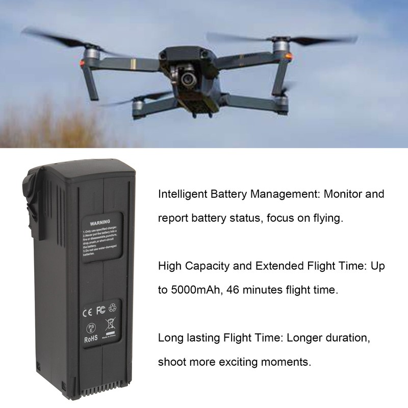 Drone Battery Pack 5000mAh 46mins Flight Time Flight Battery for