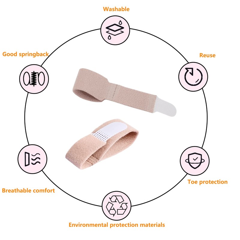 10 Pieces Hammer Toe Splint Bandage Hammer Toe Corrector Toe