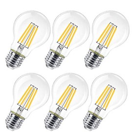 EXTRASTAR EXTRASTAR 10W E27 Filament LED Glhfaden A60 LED Lampen 2700K Warmwei?,E27 Led Warmweiss,ersetzt 100W (6er Pack)