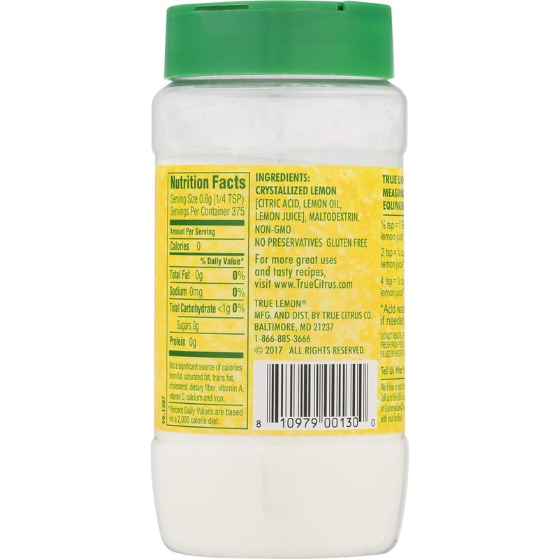 True Lemon Crystalized Lemon Shaker, 10.6 oz