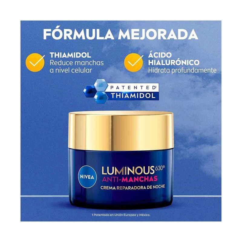 Crema Facial Reparadora de Noche NIVEA Cellular Luminous630 Anti-Manchas Ácido