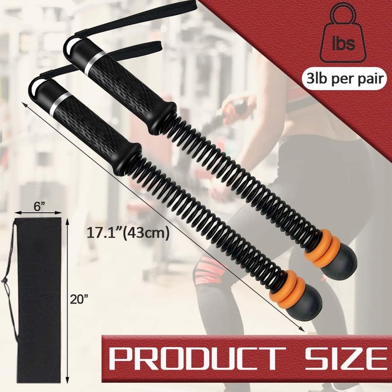 Weighted Ropeless Battle Rope for Home Gym, Workout Exercise Rope