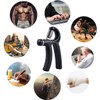 IDEAPRO 2pcs Adjustable Hand Grip Exerciser (10-50kg) - Strengthen Grip,