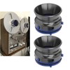 1 Pair NAB Hub Adapters Polished Aluminum Alloy Universal Loading