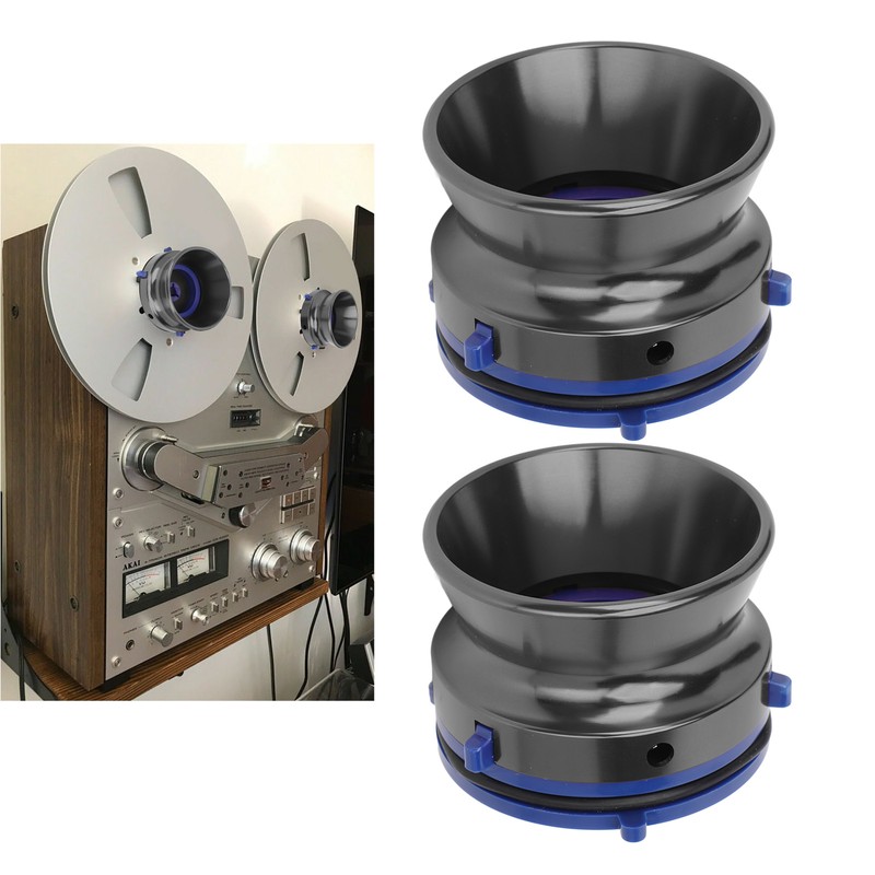 1 Pair NAB Hub Adapters Polished Aluminum Alloy Universal Loading