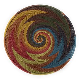 Bridge for Africa Fair Trade Zulu Telephone Wire 8-inch Mini Platter Basket, Painted Desert