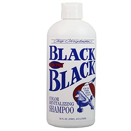 Chris Christensen Black on Black Dog Shampoo - Colour Intensifying Shampoo for Dogs - Designed for Brown & Black Coats - Strengthens and Deepens Colours - Dog Shampoo for Dark Coats, 473ml