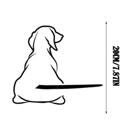 Dog with Tail Decal Transfer Wiper, Back Wiper Decal, Car Windshield Wiper Decal, Car Wiper Sticker, Car Window Decals Dogs Sticker