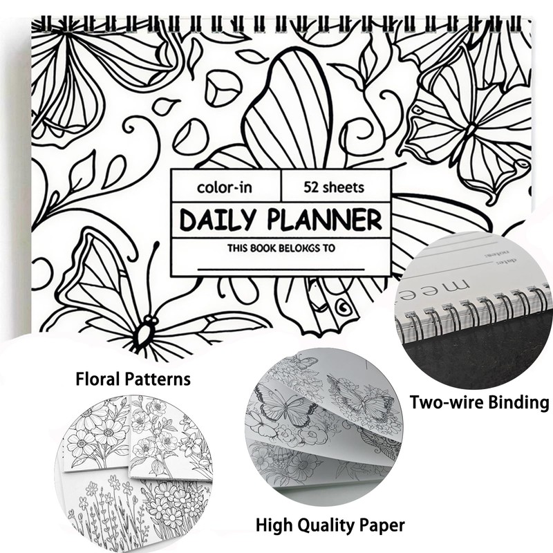ADHD Daily Planner, Cleaning Schedule and Checklist Organizer Productivity Daily