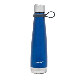 Costablue Insulated Water Bottle - On-The-Go Refillable Stainless Steel Water Bottles For Adults, Reusable Thermos Travel Tumbler With Leak-proof Lid For Hot & Cold Beverages (17Oz. Blue)