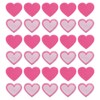 QUARKZMAN Iron-On Patches, Rose Pink, Iron-On Patches, Heart-Shaped Patches for