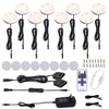 AIBOO Kitchen Under Cabinet Lighting LED 12Vdc 8 Pack Black