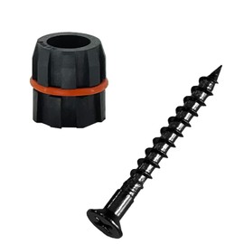 Myard 3/4" Baluster Connectors 100pcs for 50 Round Balusters w/Stainless Steel Screws, O' Silicone Seal Design for Better Sturdy No Drilling Installation for Deck Handrail Staircase Rail Balustrade