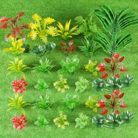 NOLACE Model Building Trees 72 Mini Tree Set Scenery Architectural Landscape Model Trees for DIY Miniature Art Layout Rainforest Models Can Also Be Used Decorations Mixed Forest
