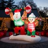 Shappy 6 ft Santa Inflatable Weight Lifting Xmas Decor LED,