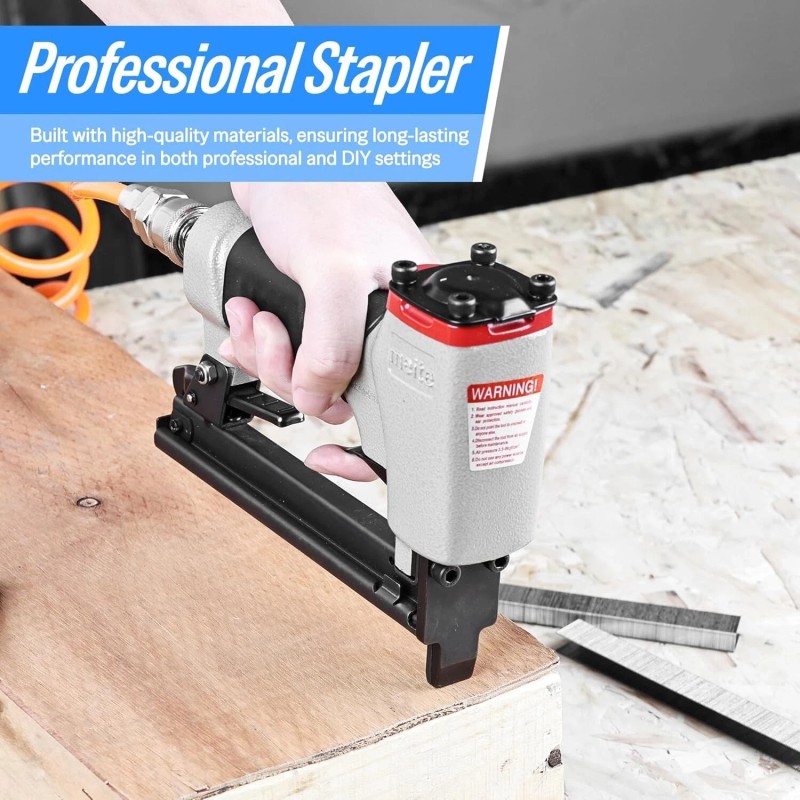 meite 7116B 22 GA3/8" Crown Pneumatic Staple Gun 1/4"- 5/8"Upholstery