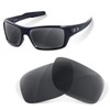 Polarized Black Iridium Reaplacement Lenses for Oakley Turbine