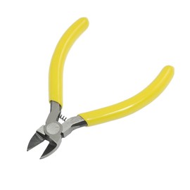Aexit 4.5" (Tool holder) Long Side Cutter Diagonal Wire Cutting Pliers Nippers Repair (39ry109qf304) Tool Yellow