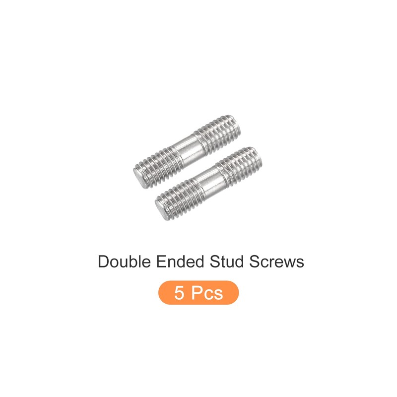 METALLIXITY Stud Screw Ends Stud Bolt M8 Screw 30mm Length