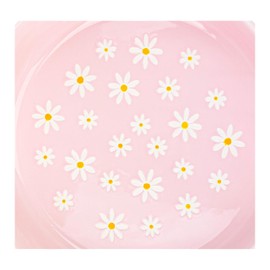 10 Strawberry Street Daisy Polka Dot Round Baker, Pink