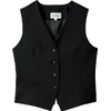 Arbe AS8064-10 Women's Black Collarless Formal Cafe Bar Vest Women's