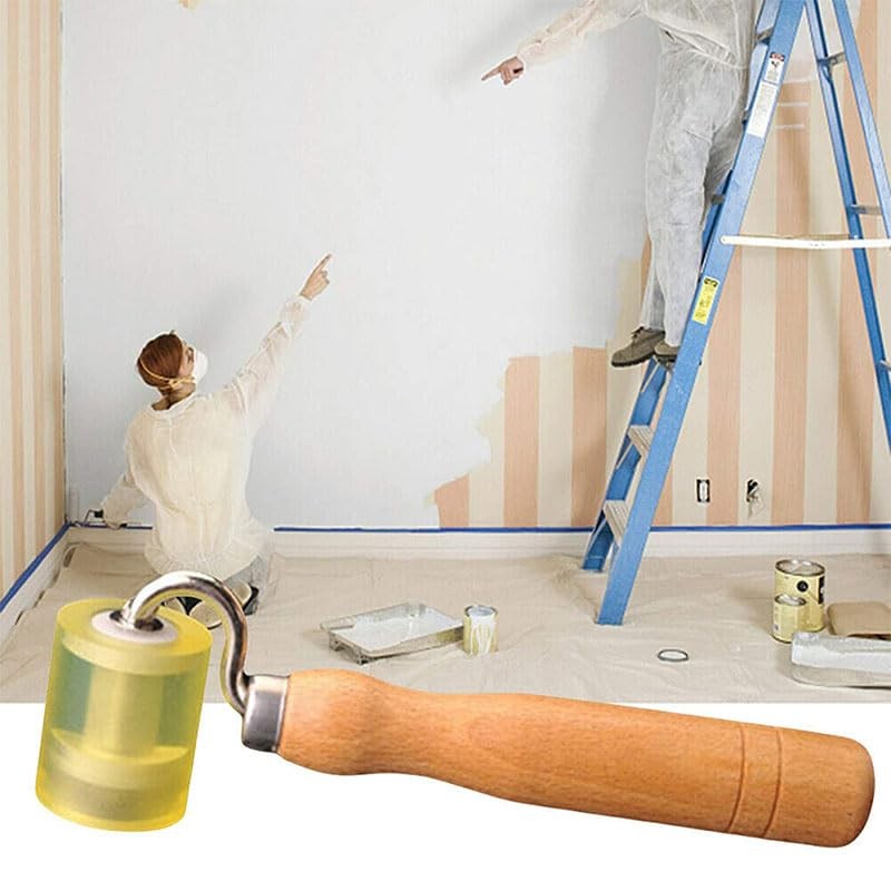 Professional Seam Solid Roller PU Flat Press Wheel Wallpaper Bearing