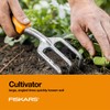 Fiskars 3-in-1 Garden Tool Set, Includes Trowel, Transplanter, and Cultivator