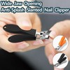 Multifunctional 3-piece set of eagle-beak angled nail clippers, household large-opening