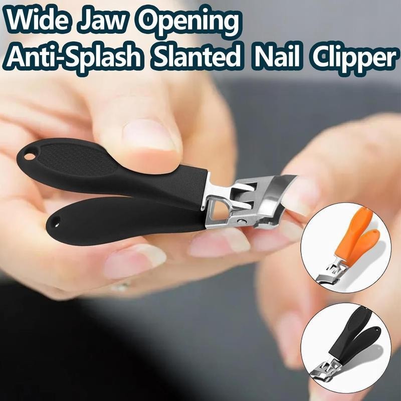 Multifunctional 3-piece set of eagle-beak angled nail clippers, household large-opening